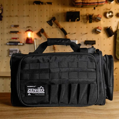 Outdoor Style Camping Picnic Bag, Field Tableware Storage, Tactical Wind Compartment, Sundries, Multi-functional Portable Should