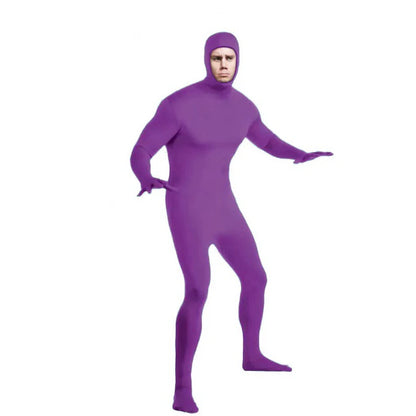 24 Zentai Invisible Jumpsuit Cosplay Costume Bodysuits Halloween Carnival Skin Tight Suit Spandex Stretch Disappearing Jumpsuit