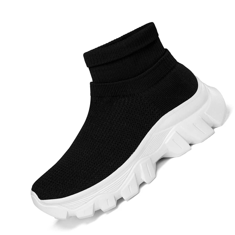 Women Shoes Men Brand Comfortable Sock Boots Non-slip Couple Ankle Boots Thick Soled Tenis Luxury Shoes Unisex Casual Sneakers