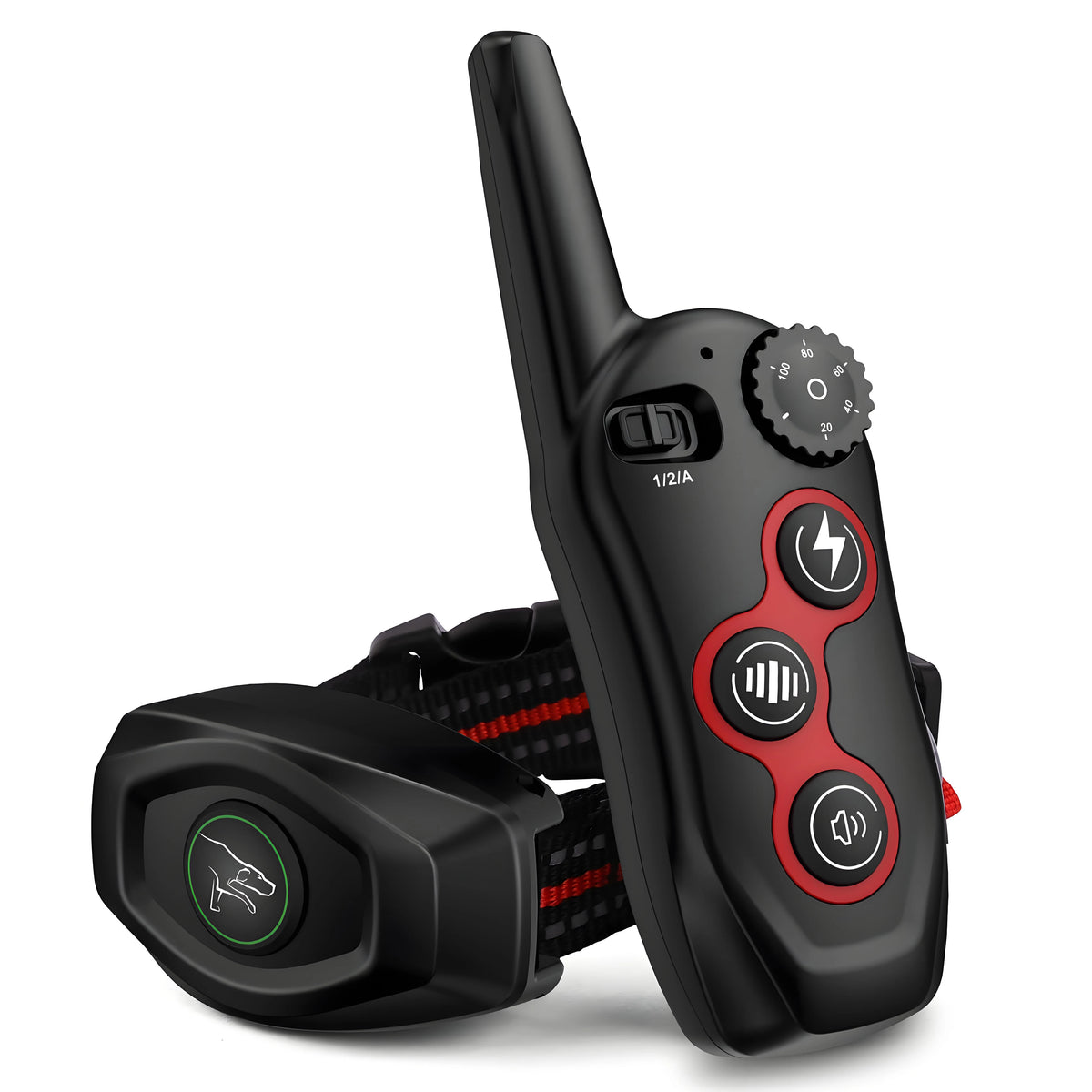 Dog Training Collar/Auto-barking Stopper 2 in 1 Function 500m Remote Control Range Waterproof Pet Electric Collar For Most Dogs