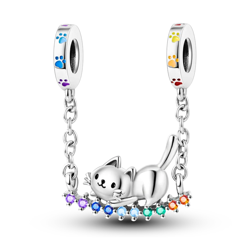 2026 Hot Sale Charms Bead 925 Sterling Silver Pink Butterfly Luminous Firefly Dangle Fit Bangle Bracelet Necklace DIY Jewelry