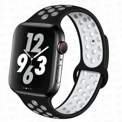Silicone Sport Straps For Apple Watch 10 Band 45mm 44mm Ultra2 49mm 38/40mm 41mm 42 46mm Bracelet iWatch Series 8 7 6 4 5 3 9 SE