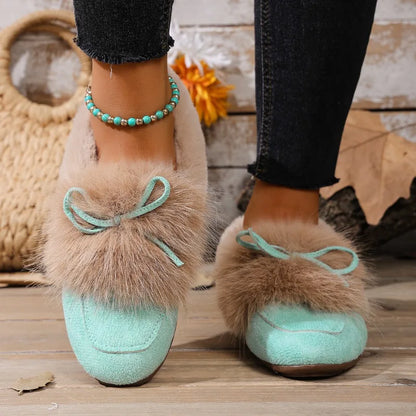Casual Flat Shoes, Large Size, Round Toe, One-piece, Low Heel, Women's Shoes