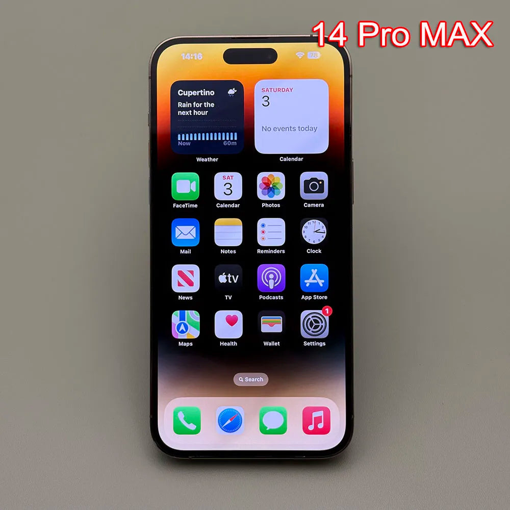 iPhone 14 Pro Max Dual ESIM Original Mobile Phone 6.7' ROM 128/256GB Genuine Retina OLED Face ID NFC A16 US Version Cellphone