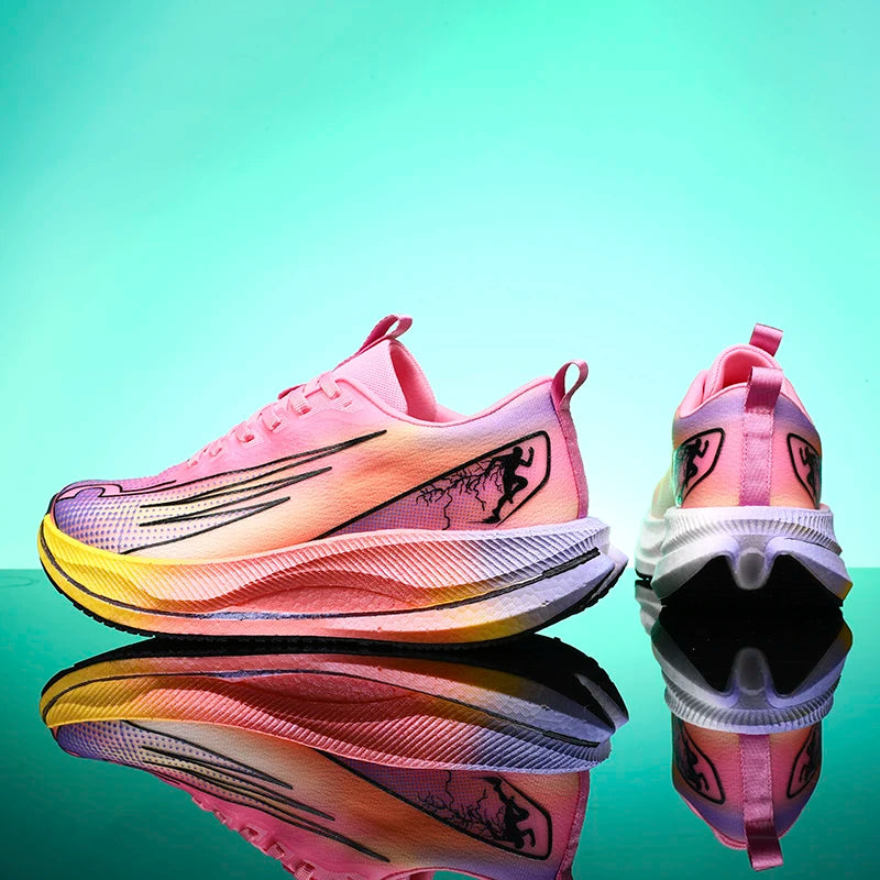 Running shoes professional fitness carbon board men's sports marathon lightweight women's comfortable non slip sports shoes