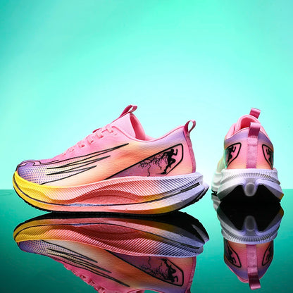 Running shoes professional fitness carbon board men's sports marathon lightweight women's comfortable non slip sports shoes