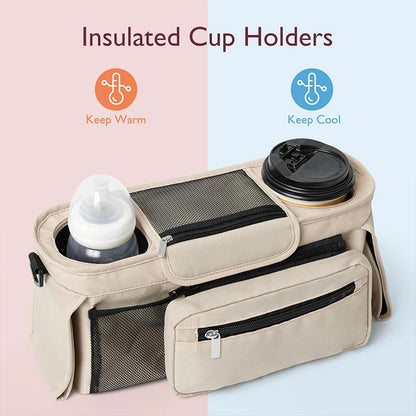Baby Stroller Storage Large Capacity Travel Hanging Bag Mummy Bag Phone Bottle Holder Pram Diaper Bags Baby Stroller Accessories