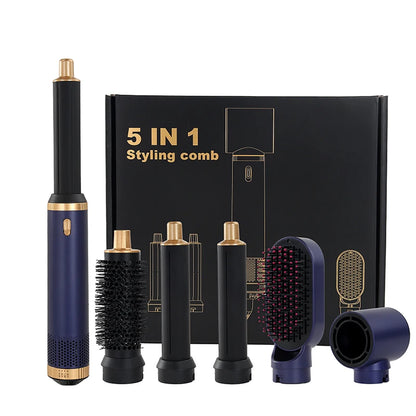 LUXLOCK Professional 5-in-1 Curler Set Multi functional Straightener Hot Air Comb Hairdryer Styling Set Wave Curler Ladies' Gift