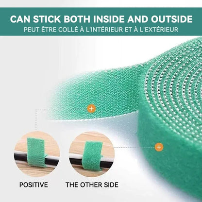 Tutors for Plants Self-adhesive Plant Nylon Cable Tying Climbing Plant Support Green Fastener Tape Reusable Care Garden Supplies
