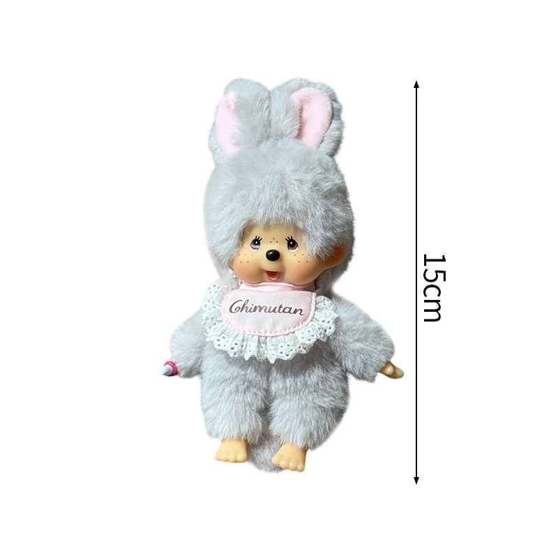 Monchhichi Plush Keychain Kawaii Monchichi Pendant Backpack Charms Cartoon Monchich Keyring Party Favor Gifts 키티 몬치치 モンチッチ