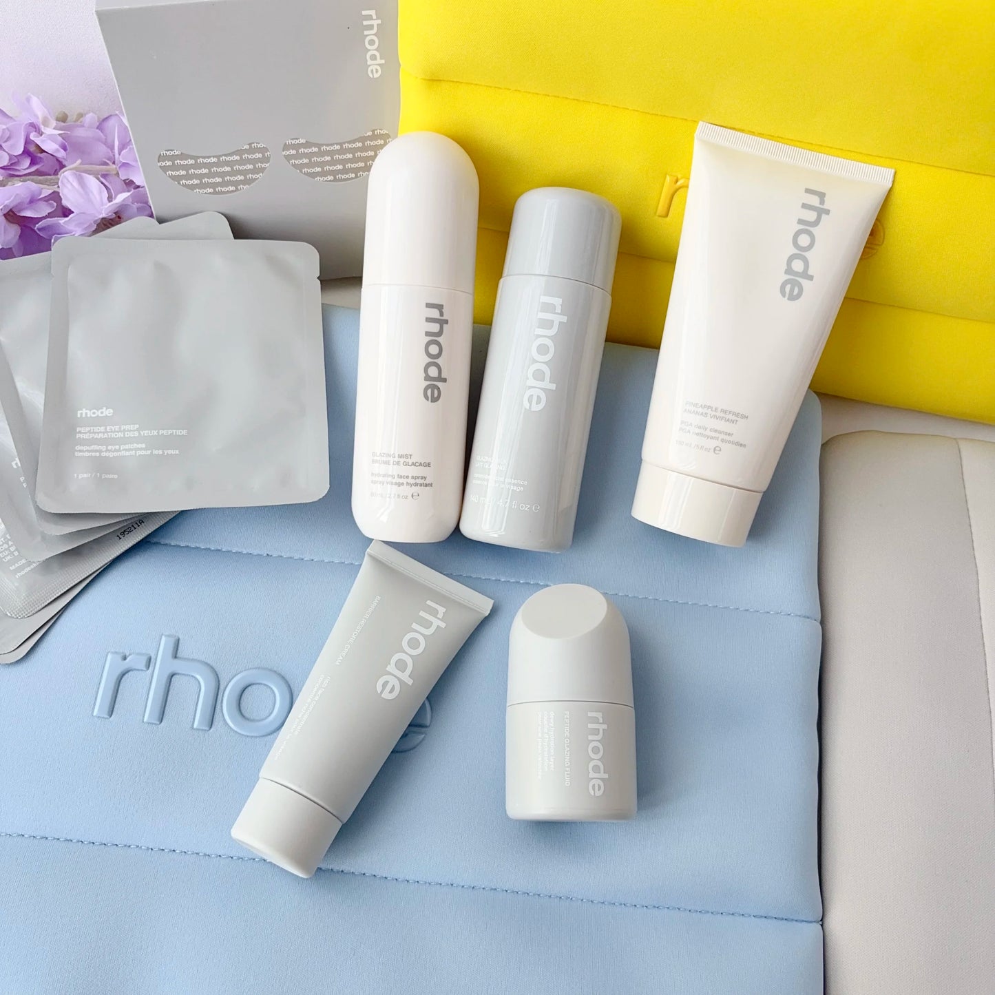 Glazing Mist Moisturizing Face Spray Milk Essence Hydrate Facial Cleanser Cream Blush Lip Gloss Make Up Bag Skincare With Box