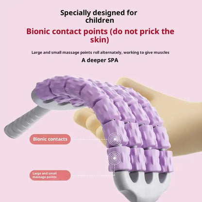 New Flexible Muscle Massage Roller For Leg Back Body Relaxation Portable Yoga Deep Tissue Knobbed Roller Fitness Recovery Tool