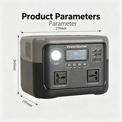New 800W 716.8WH Portable Power Station 600W/800W Solar Generator Backup Power Bank for Outdoor Camping Home Emergency RV Travel