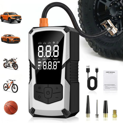 Portable Car Air Compressor 3X Faster 150PSI Cordless Tire Inflator Pump with Digital Gauge for Car Motorcycle Bike Air Pump