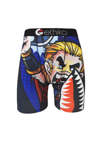 Men's Boxer Briefs Polyester Elastic Breathable Anti-Bacterial Underwear S-XXXL 1pc U-Convex Design Mid Waist Comfort for Men