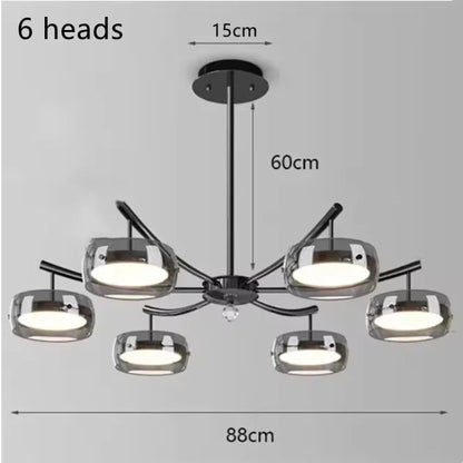 Nordic Minimalist Glass Pendant Lights Dimmable Table Dining Room Kitchen Island Ceiling Chandelier Indoor Lighting Fixture