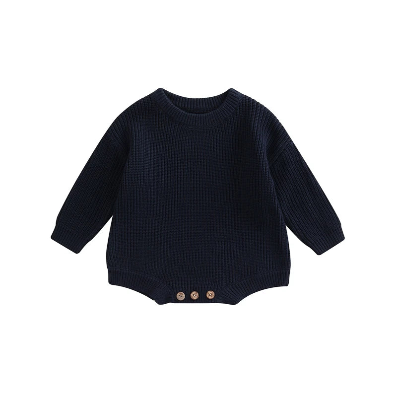 0-2Y Knitting Newborn Baby Girl Boy Spring Autumn Clothes Cute Long Sleeve Sweater Romper Jumpsuit Casual New born Outfits