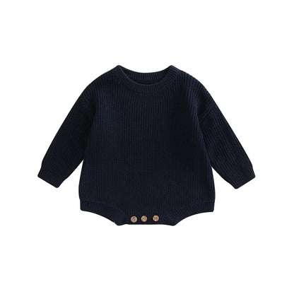 0-2Y Knitting Newborn Baby Girl Boy Spring Autumn Clothes Cute Long Sleeve Sweater Romper Jumpsuit Casual New born Outfits
