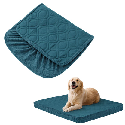 Dog Bed Covers Replacement Washable - Waterproof Dog Bed Covers Quilted, Water Absorbable Pet Puppy Bed Cover for Dog Cat