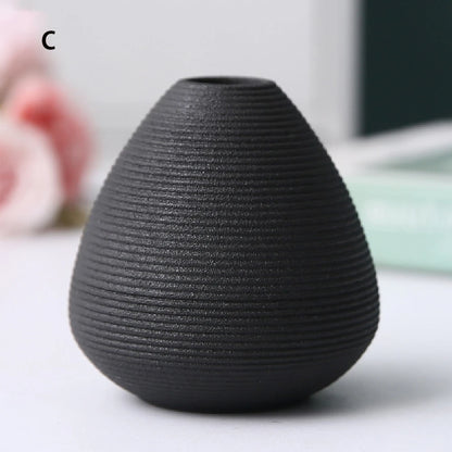 Small ceramic vases, simple home decor, living room decoration, dry flower planters, handicrafts, hydroponic vases