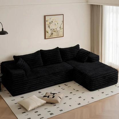 103" L Shaped Sectional Boneless Couch for Living Room, Modern Modular Cloud Sofa with Right Facing Chaise, Comfy, Customized