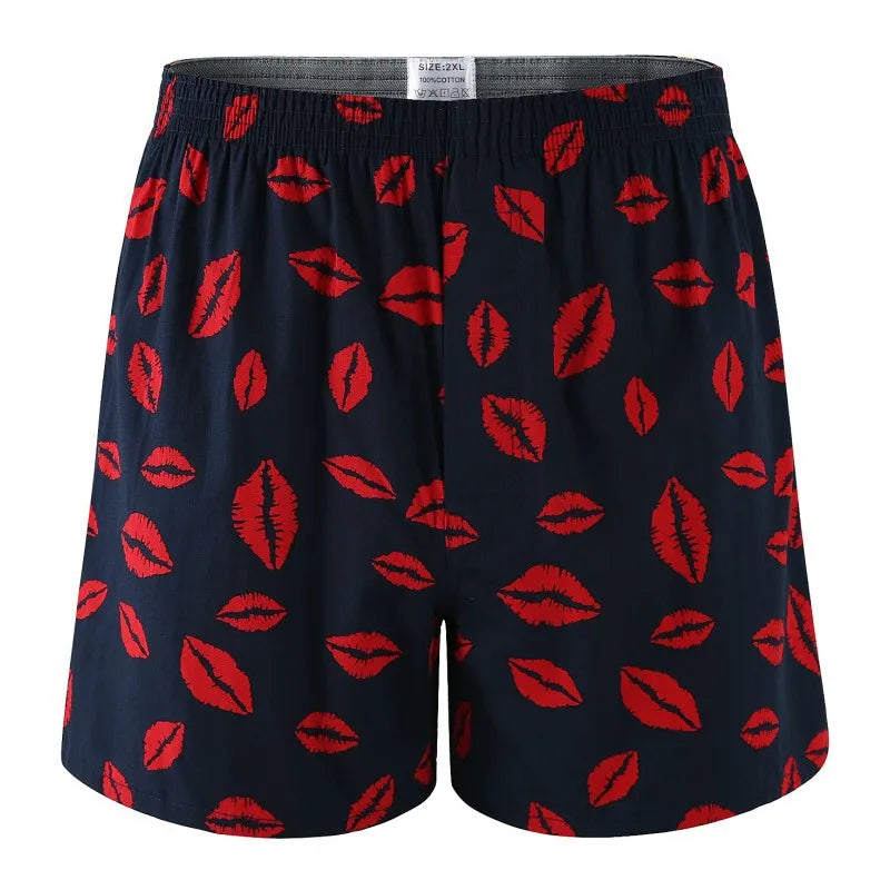 1PC 100% Cotton Men's Underwear Soft Comfortable Men's Underwear Men's Shorts Home Loose Stretch Men's Aloe Pants Boxer Briefs