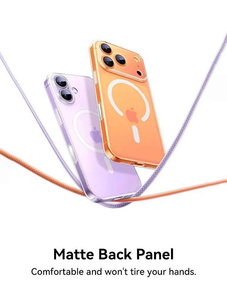 Joyroom For iPhone 18 Pro Max Case Magnetic Frosted Case Lens Protection Matte Cover For iPhone 18 Pro Wireless Charger Cover