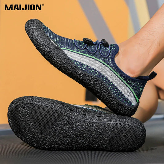 Barefoot Beach Wading Shoes Men's Quick Dry Mesh Water Sports Shoes Women Anti-slip Seaside Aqua Shoes Outdoor Wading Sneakers