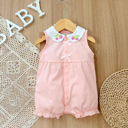 3-18 Month baby Summer clothes rompers girls overalls short Sleeve bodysuit cotton baby clothing jumpsuit newborn Girl onesies
