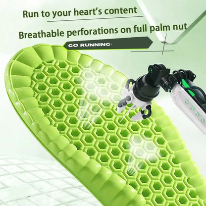 1 Pair Breathable Shock-absorbing Insoles Men's Outdoor Sport Insoles Soft Elastic Sole Comfortable Arch Support Insoles