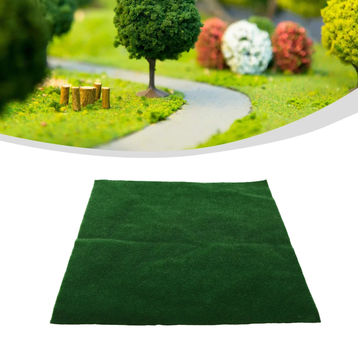 25cm artificial grass Miniature terrain mat scale model landscape train railway scenery architectural layout material garden