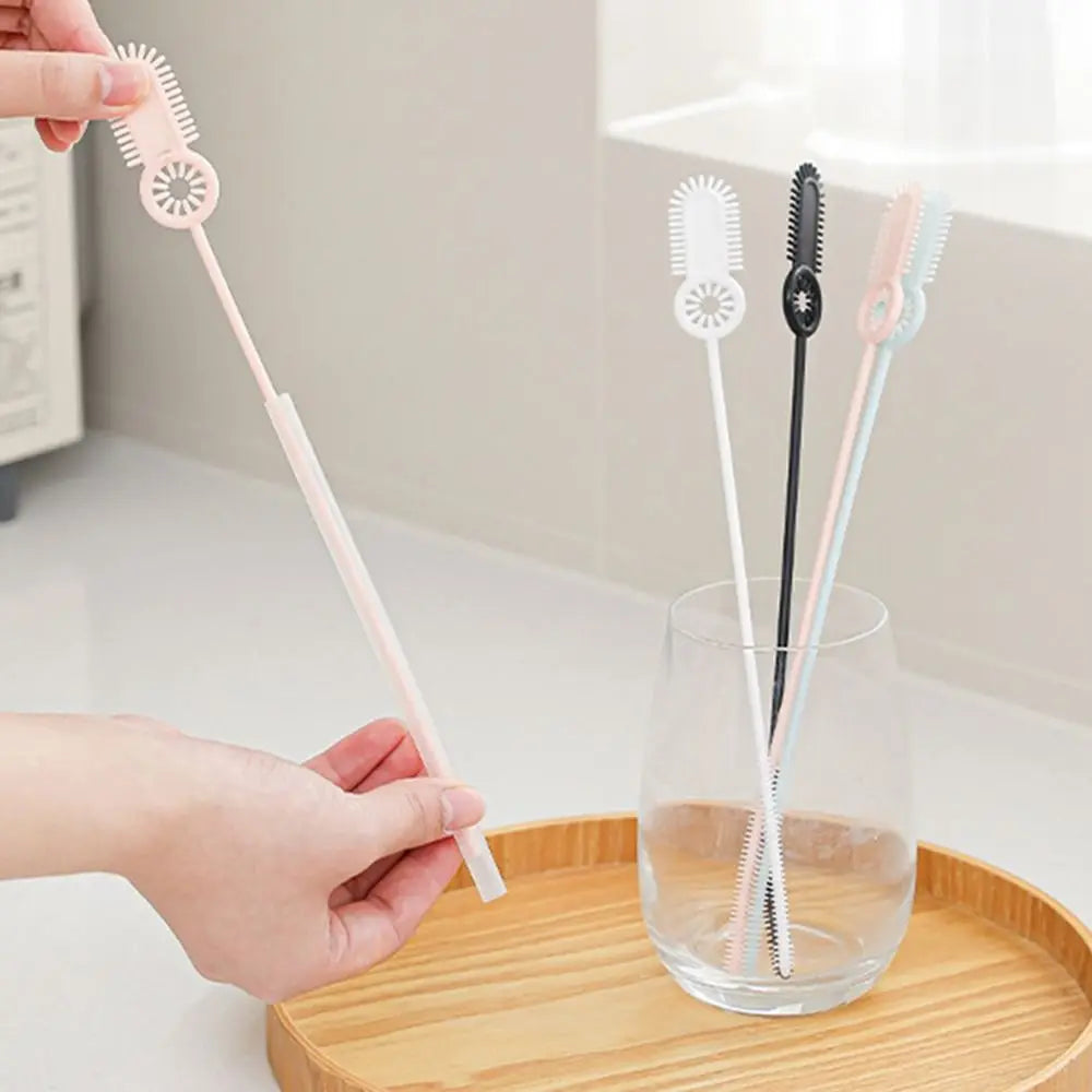 2Pcs Reusable Straw Cleaning Brush Long Household Drinking Straw Cleaner Brush Cleaning Tool Bottle Cleaning Brush