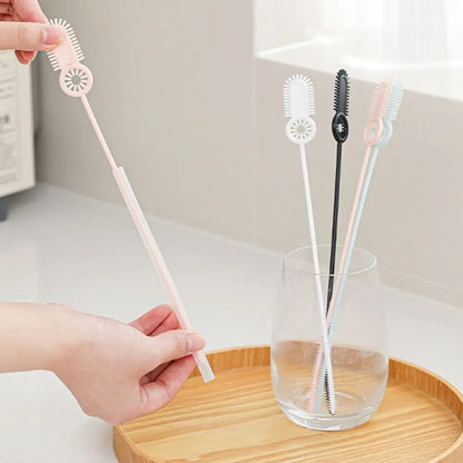 2Pcs Reusable Straw Cleaning Brush Long Household Drinking Straw Cleaner Brush Cleaning Tool Bottle Cleaning Brush