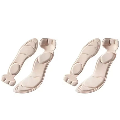 Memory Foam Insoles Women High-heel Shoes Insoles Anti-slip Cutable Insole Comfort Breathable Heel Protection Massage Shoe Pads