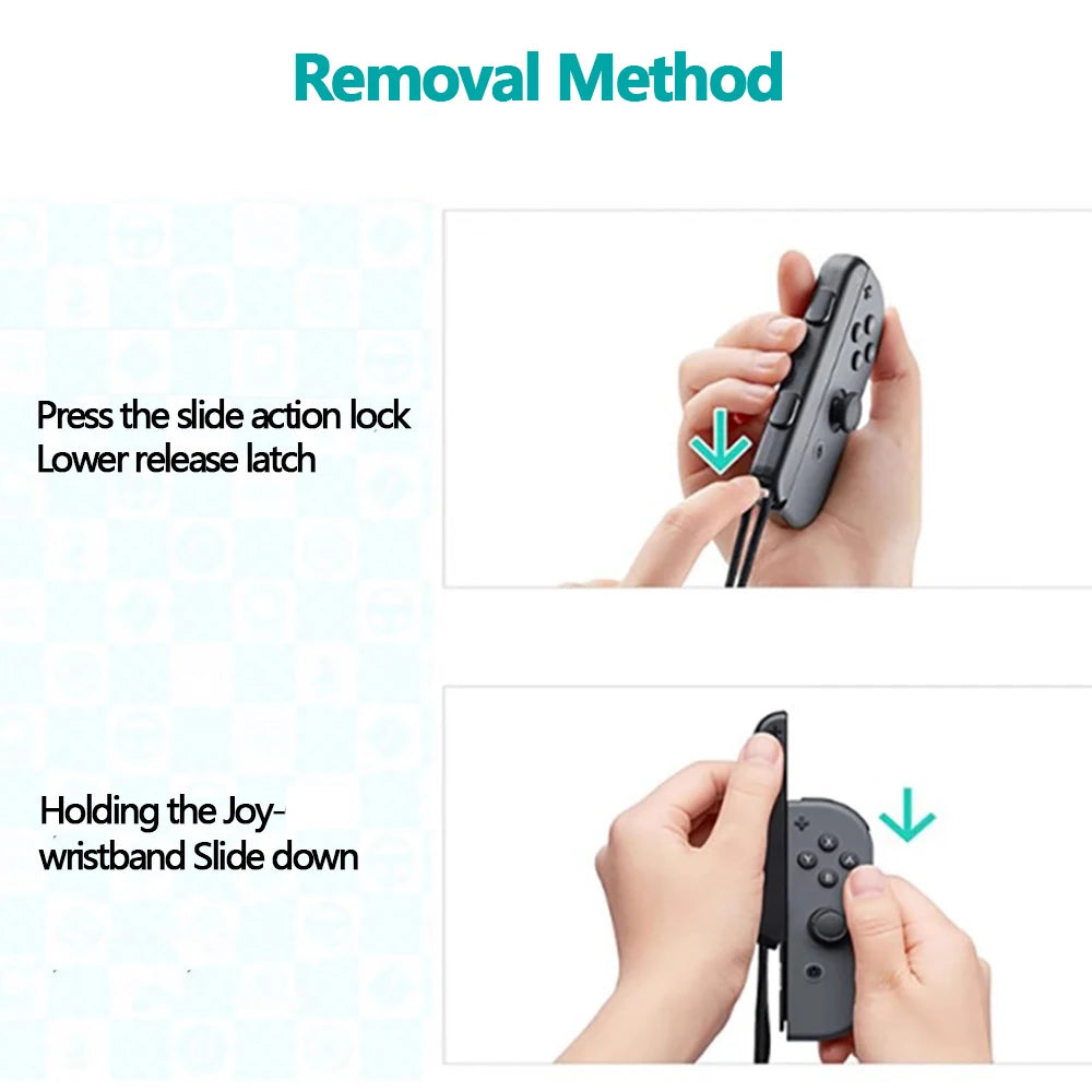 2Pcs For Nintend Switch & OLED For Switch Joycon Gamepad Controller Gamepad Hand Rope Wrist Strap Laptop Video Games Accessories