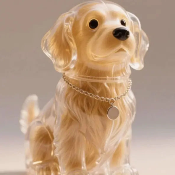 Animal Zinc Alloy 3D Pet Keychain Charm | DIY Dog Hair Storage Pendant | Bag & Keyring Accessory