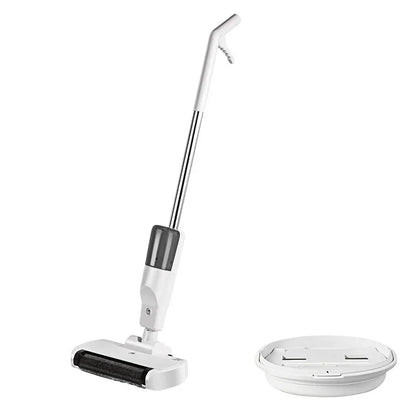 Handheld Cordless Hard Floor Sweeper Vacuum Cleaner Wireless Electric Mop Cleaner Automatic  2 in 1 Wet & Dry Home Cleaner