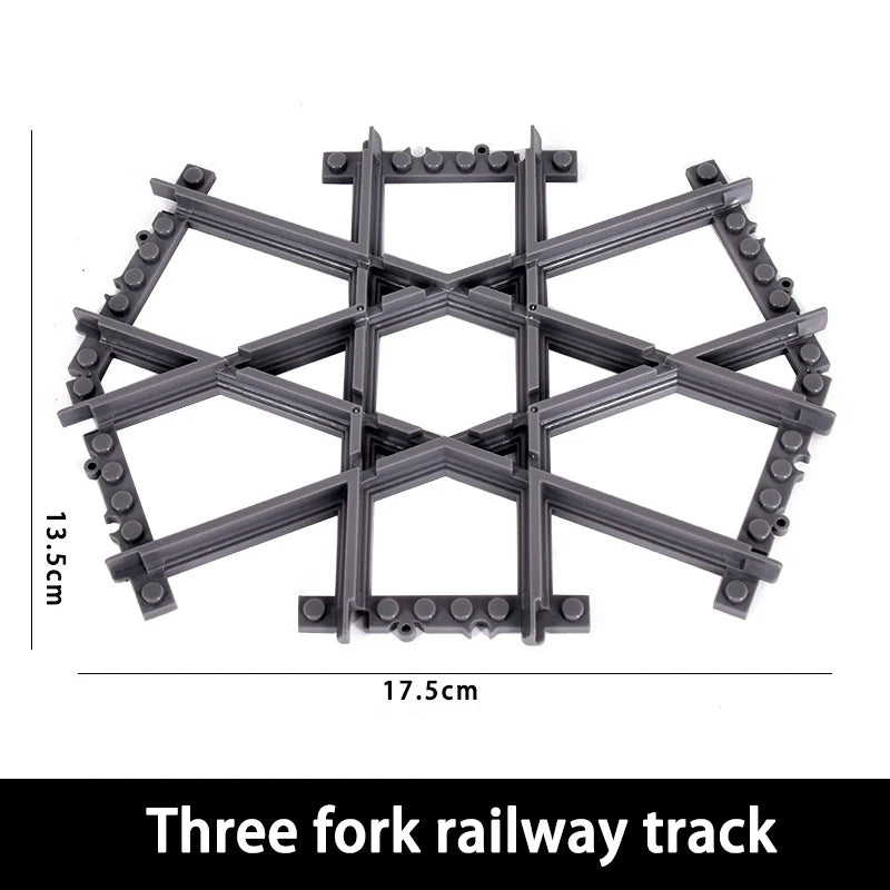 NEW City Trains Flexible Tracks Soft Straight Curved Rails Switch Building Block Creative Models Railways Toys For Kids Gifts