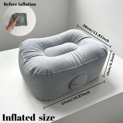 Inflatable Footrest Pillow PVC Foot Rest Air Pillow Cushion for Travel Office Home Leg Up Relaxing Feet Tools Under Desk