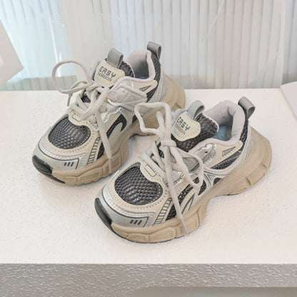 Spring Autumn New Kids Sneakers for Girls Fashion Lightweight Boys Sports Shoes School Causal Children Basketball Shoes Unisex