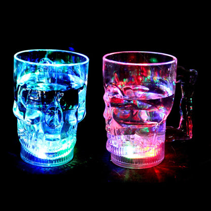 New Flashing Cup Wine Beer Whisky Mug Water Beverage Drinking Glass LED Automatic Glowing Cup Party Decorative Supplies