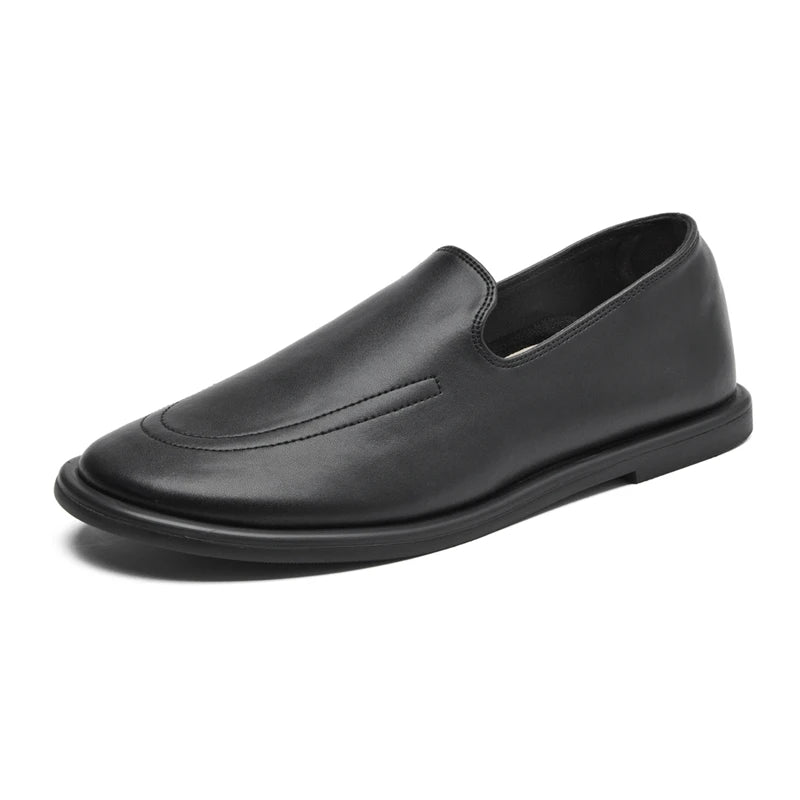 Women's Loafers Genuine Leathe 2026 Non-slip Flat Slip-on Shoes For Women Large-size Cow Suede Shallow-mouth Female Shoes