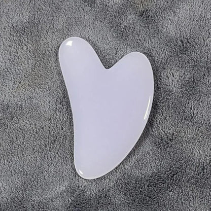 Heart Guasha Stone Face Rose Quartz Jade Massage Tool Chin Nose Lifting Firming Scraping Board Massage Facial Health Care Skin