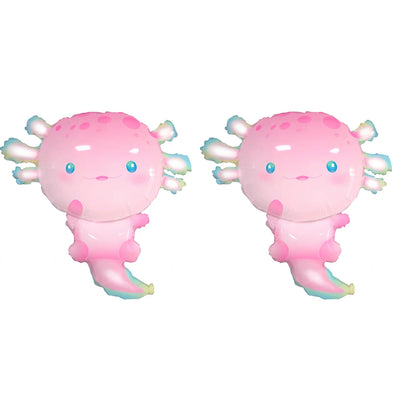 Axolotl  Foil Balloons Cute  Axolotl  Balloons For Summer Beach Pool Axolotl  Party Decoration
