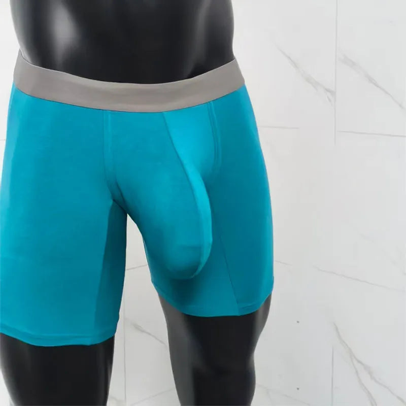 Large Pocket Modal Boxer Shorts Men's Solid Color Bullet Separation Shorts Sports Boxer Boxer Pants With Super Large Space