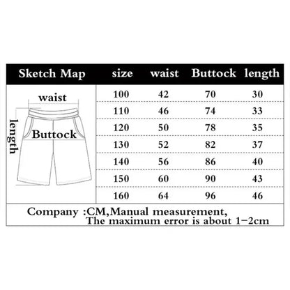 Adult and Child Luffy One-Piece Surfing Shorts, Summer Anime
