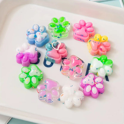 10/2030/40/50pcs Mini Cute Cat Claw Plush Pinch Fun, Colorful, Halloween/Christmas Party Pack Fillers Mini Cartoon Cat Claw