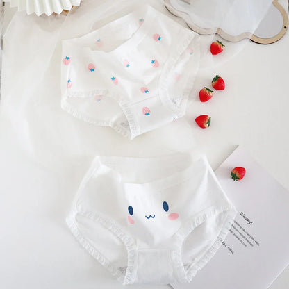 Teenage Triangle Panties Kids Solid White Underwear Pants Pure Cotton Breathable Underpants Child Girls Briefs For 7-16 Years