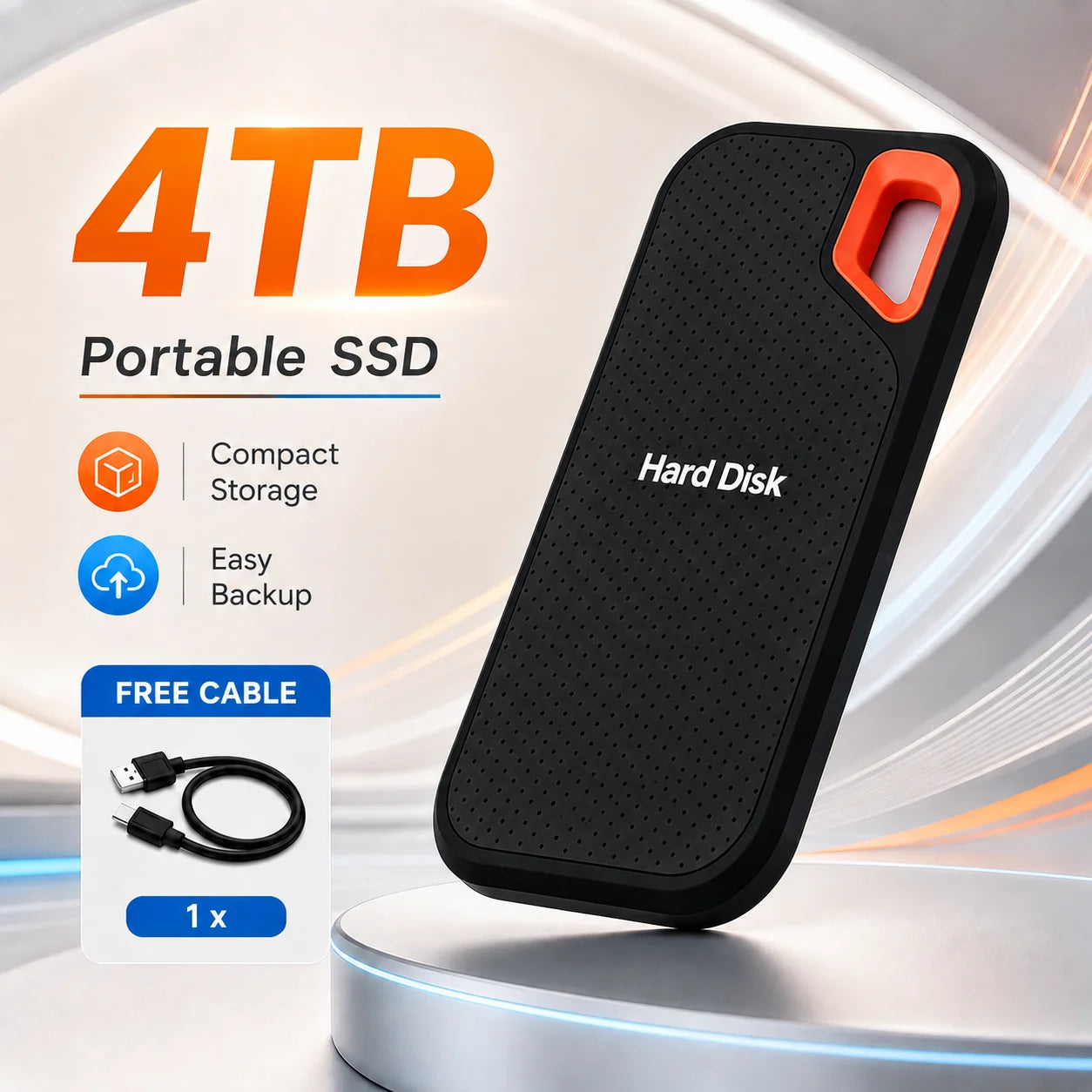 Original Hard Drive External Hard Disk 2TB Portable SSD USB-C Fast Storage Disk for Laptop Mac PC Phone Photo File Backup