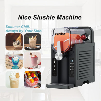 220V Home Slushie Machine Slush Ice Machine Ice Cream Machine Fully Automatic Beverage Slush Machine Snow Melting Machine